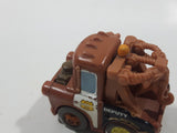 Disney Pixar Cars Tow Mater Deputy Police Cop Tow Truck Brown Plastic Die Cast Toy Car Vehicle - Broken Mirrors