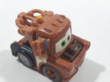 Disney Pixar Cars Tow Mater Deputy Police Cop Tow Truck Brown Plastic Die Cast Toy Car Vehicle - Broken Mirrors