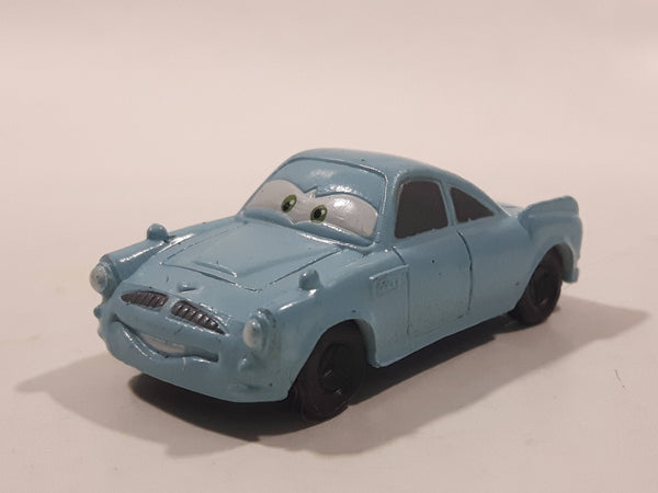 Disney Pixar Cars Light Blue Green Car Mini PVC Hard Rubber Toy Car Vehicle