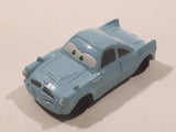 Disney Pixar Cars Light Blue Green Car Mini PVC Hard Rubber Toy Car Vehicle