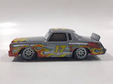 Disney Pixar Cars Darrel Cartrip #17 Monte Carlo Silver Grey with Flames Die Cast Toy Car Vehicle