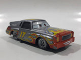 Disney Pixar Cars Darrel Cartrip #17 Monte Carlo Silver Grey with Flames Die Cast Toy Car Vehicle