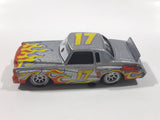 Disney Pixar Cars Darrel Cartrip #17 Monte Carlo Silver Grey with Flames Die Cast Toy Car Vehicle