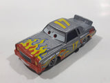 Disney Pixar Cars Darrel Cartrip #17 Monte Carlo Silver Grey with Flames Die Cast Toy Car Vehicle