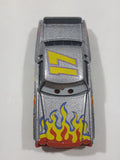 Disney Pixar Cars Darrel Cartrip #17 Monte Carlo Silver Grey with Flames Die Cast Toy Car Vehicle