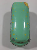 Disney Pixar Cars VW Bus Fillmore Volkswagen Groovy Love Flower Power Van Green Die Cast Toy Car Vehicle