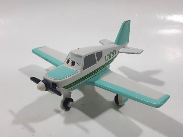 Mattel Disney Pixar Planes Propeller Airplane LC80273 White Mint Green Die Cast Toy Aircraft Vehicle DHK32