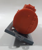 Unknown Brand Powerful Gasoline Special Design Classic 3 - 3S Fuel Tanker Car Orange 6 3/4" Long Plastic Toy Train Car Needs Repair