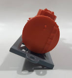 Unknown Brand Powerful Gasoline Special Design Classic 3 - 3S Fuel Tanker Car Orange 6 3/4" Long Plastic Toy Train Car Needs Repair