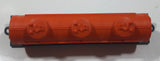 Unknown Brand Powerful Gasoline Special Design Classic 3 - 3S Fuel Tanker Car Orange 6 3/4" Long Plastic Toy Train Car Needs Repair