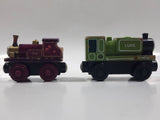 Thomas & Friends #22 Luke Green and Lady Pink Purple Wood Magnetic Toy Vehicles Damaged Corners