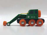 MB - 106 Crane Train Car Green and Orange Wood Magnetic Toy Vehicle