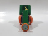 MB - 106 Crane Train Car Green and Orange Wood Magnetic Toy Vehicle