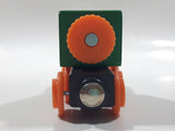 MB - 106 Crane Train Car Green and Orange Wood Magnetic Toy Vehicle