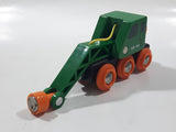 MB - 106 Crane Train Car Green and Orange Wood Magnetic Toy Vehicle