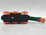 MB - 106 Crane Train Car Green and Orange Wood Magnetic Toy Vehicle