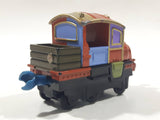 2010 Ludorum Learning Curve Chuggington Hodge Train Engine Locomotive Brown Mixed Color Die Cast Toy Vehicle