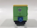 2010 Ludorum Learning Curve Chuggington Refrigerated Food Car Green Die Cast Toy Vehicle with Sliding Side Door
