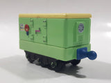 2010 Ludorum Learning Curve Chuggington Refrigerated Food Car Green Die Cast Toy Vehicle with Sliding Side Door