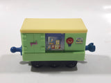 2010 Ludorum Learning Curve Chuggington Refrigerated Food Car Green Die Cast Toy Vehicle with Sliding Side Door