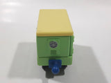 2010 Ludorum Learning Curve Chuggington Refrigerated Food Car Green Die Cast Toy Vehicle with Sliding Side Door