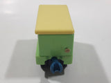 2010 Ludorum Learning Curve Chuggington Refrigerated Food Car Green Die Cast Toy Vehicle with Sliding Side Door