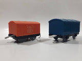 2013 Thomas & Friends Blue and Orange Train Car Plastic Toy Vehicles