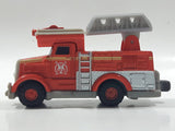 2010 Mattel Thomas & Friends Talking Flynn Ladder Fire Truck Red Orange 4 1/8" Long Magnetic Die Cast Toy Vehicle V8981