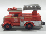 2010 Mattel Thomas & Friends Talking Flynn Ladder Fire Truck Red Orange 4 1/8" Long Magnetic Die Cast Toy Vehicle V8981