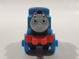 2014 Thomas & Friends Minis #1 Thomas Blue 2" Long Plastic Die Cast Toy Vehicle CGM30
