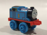 2014 Thomas & Friends Minis #1 Thomas Blue 2" Long Plastic Die Cast Toy Vehicle CGM30