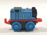 2014 Thomas & Friends Minis #1 Thomas Blue 2" Long Plastic Die Cast Toy Vehicle CGM30