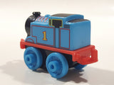 2014 Thomas & Friends Minis #1 Thomas Blue 2" Long Plastic Die Cast Toy Vehicle CGM30