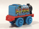 2014 Thomas & Friends Minis #4 Gordon Graffiti Blue 2" Long Plastic Die Cast Toy Vehicle CGM30