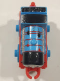 2014 Thomas & Friends Minis #4 Gordon Graffiti Blue 2" Long Plastic Die Cast Toy Vehicle CGM30