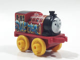 2014 Thomas & Friends Minis Victor Graffiti Dark Red 2" Long Plastic Die Cast Toy Vehicle CGM30