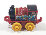 2014 Thomas & Friends Minis Victor Graffiti Dark Red 2" Long Plastic Die Cast Toy Vehicle CGM30