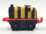 2014 Thomas & Friends Minis #5 James Yellow and Black Striped 2" Long Plastic Die Cast Toy Vehicle CGM30
