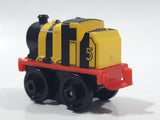 2014 Thomas & Friends Minis #5 James Yellow and Black Striped 2" Long Plastic Die Cast Toy Vehicle CGM30
