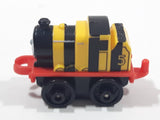 2014 Thomas & Friends Minis #5 James Yellow and Black Striped 2" Long Plastic Die Cast Toy Vehicle CGM30