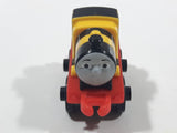 2014 Thomas & Friends Minis #5 James Yellow and Black Striped 2" Long Plastic Die Cast Toy Vehicle CGM30