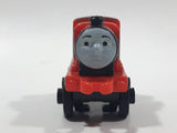 2014 Thomas & Friends Minis #5 James Lion Racing Red Black 2" Long Plastic Die Cast Toy Vehicle CGM30