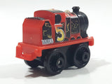 2014 Thomas & Friends Minis #5 James Lion Racing Red Black 2" Long Plastic Die Cast Toy Vehicle CGM30