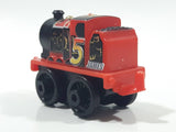 2014 Thomas & Friends Minis #5 James Lion Racing Red Black 2" Long Plastic Die Cast Toy Vehicle CGM30