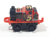 2014 Thomas & Friends Minis #5 James Lion Racing Red Black 2" Long Plastic Die Cast Toy Vehicle CGM30