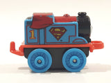 2014 Thomas & Friends Minis DC Comics #1 Superman Thomas Blue 2" Long Plastic Die Cast Toy Vehicle CGM30