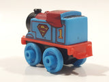2014 Thomas & Friends Minis DC Comics #1 Superman Thomas Blue 2" Long Plastic Die Cast Toy Vehicle CGM30