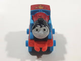2014 Thomas & Friends Minis DC Comics #1 Superman Thomas Blue 2" Long Plastic Die Cast Toy Vehicle CGM30