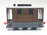 1989 ERTL Britt Allcroft Thomas & Friends #7 Toby Tram Brown Train Car Die Cast Toy Vehicle