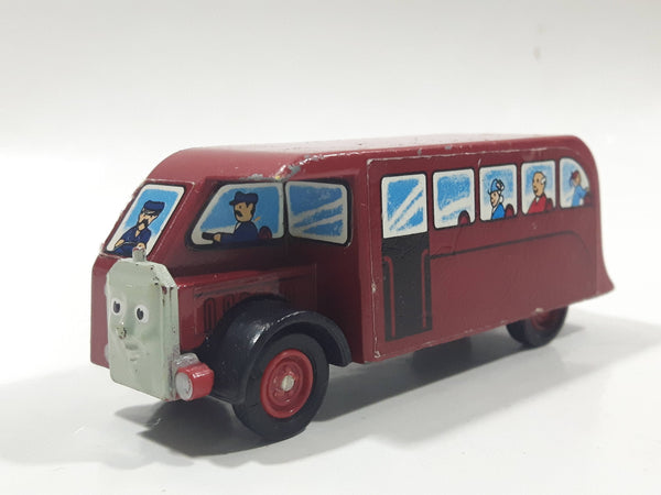 1988 Thomas & Friends Bertie The Bus Double Decker Red Die Cast Toy Vehicle